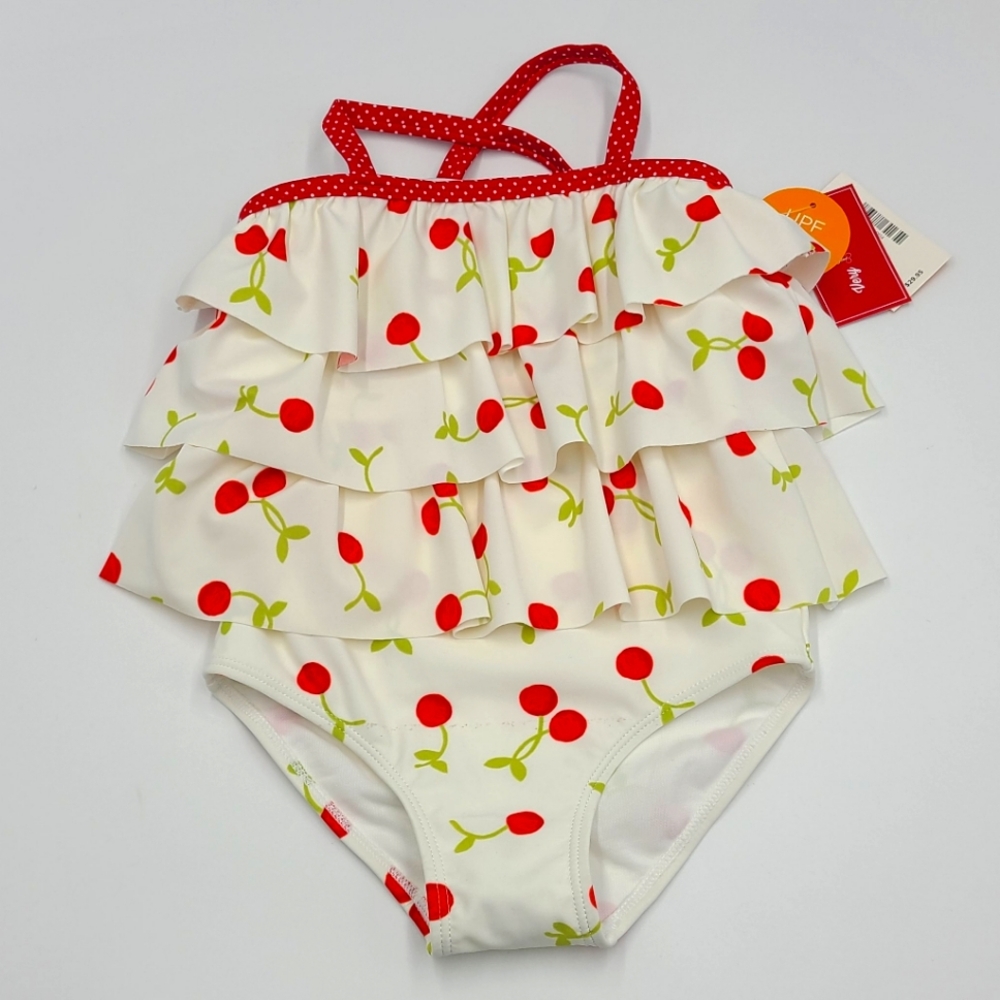 NEW Gymboree cherry ruffle swimsuit size 5T